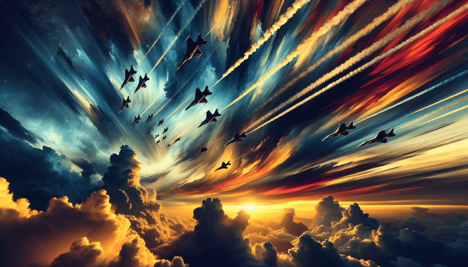 Epic aerial battle in Aviator